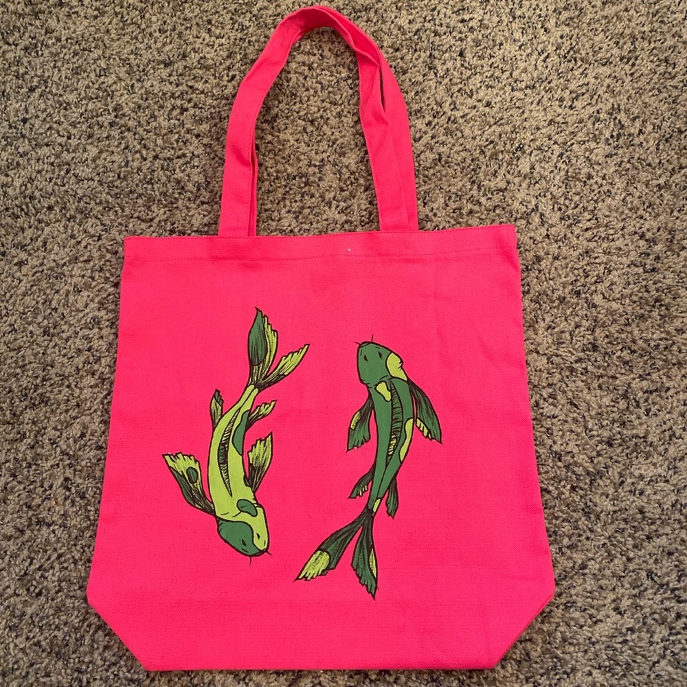Hand painted tote bag